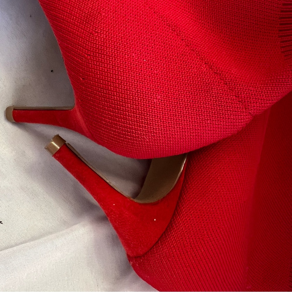 Forever 21 Red sock ankle booties - Picture 3 of 4